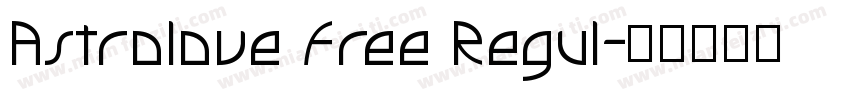 Astrolove Free Regul字体转换